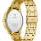 GUESS Mens Gold Tone Analog Watch GW0893G5