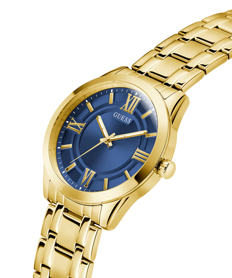 GUESS Mens Gold Tone Analog Watch GW0893G5