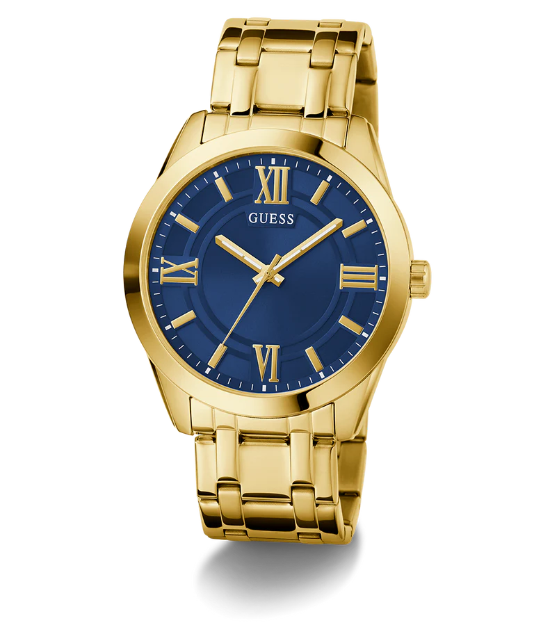 GUESS Mens Gold Tone Analog Watch GW0893G5