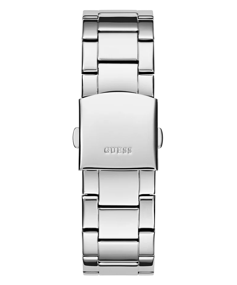 GUESS Mens Silver Tone Multi-function Watch 44 mm GW0900G1