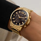 GUESS Mens Gold Tone Multi-function Watch GW0900G3