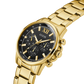 GUESS Mens Gold Tone Multi-function Watch GW0900G3