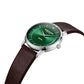 Kenneth Cole Green Dial Brown Leather Strap Watch KCWGA2217604MN