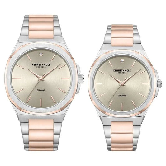 Kenneth Cole Kenneth Cole Quartz Stainless Steel Strap Watch for Couple kcwgg0049401glpa