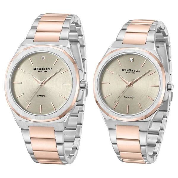 Kenneth Cole Kenneth Cole Quartz Stainless Steel Strap Watch for Couple kcwgg0049401glpa