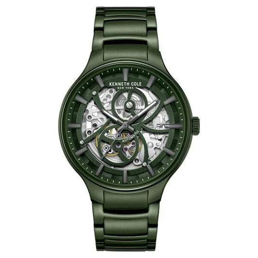 Kenneth Cole Automatic Green Dial Stainless Steel Strap Watch For Men kcwgy0059803mn