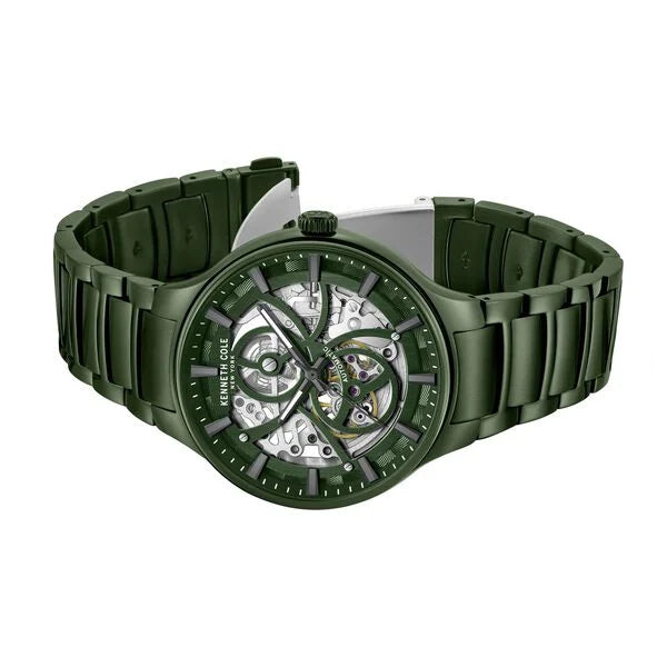 Kenneth Cole Automatic Green Dial Stainless Steel Strap Watch For Men kcwgy0059803mn