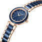 Kenneth Cole Quartz Analog Blue Dial Blue Stainless Steel & Ceramic Strap Watch For Women kcwlg0062701ld