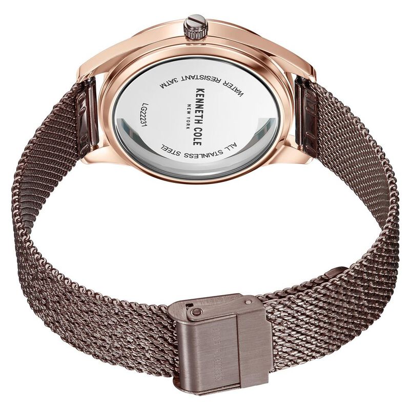 Kenneth Cole Quartz Analog Rose Gold Dial Stainless Steel Strap Watch for Women NEKCWLG2223102LD