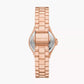 Michael Kors Lennox Three-Hand Rose Gold-Tone Stainless Steel Watch MK7396