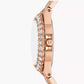 Michael Kors Lennox Three-Hand Rose Gold-Tone Stainless Steel Watch MK7396