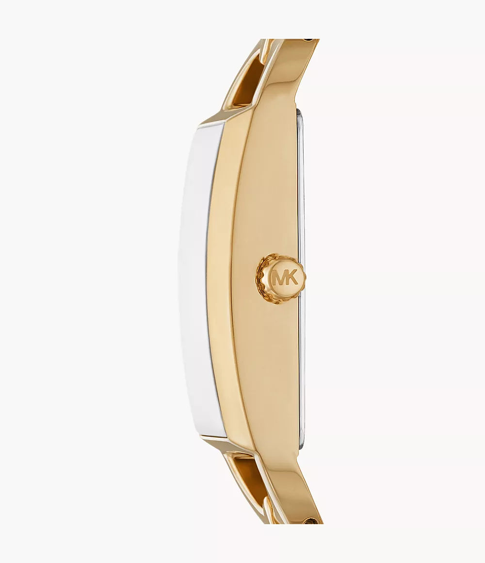 Michael Kors MK Empire Three-Hand Gold-Tone Stainless Steel Watch MK7406