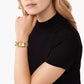 Michael Kors MK Empire Three-Hand Gold-Tone Stainless Steel Watch MK7406