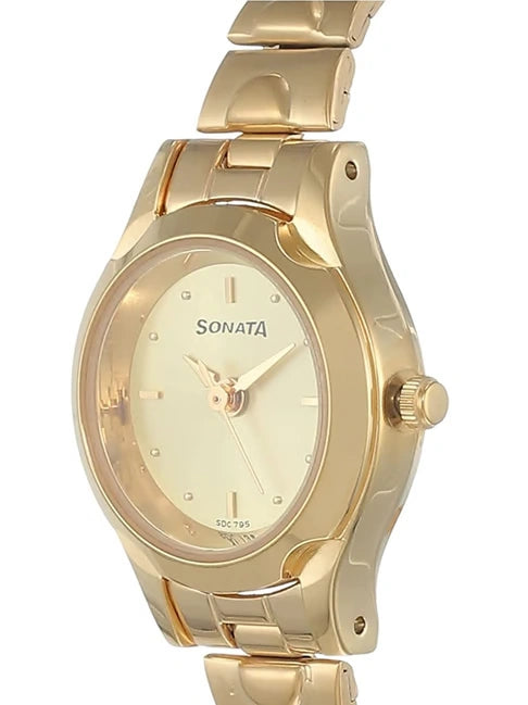 Sonata Analog Watch for Women NP8098YM02