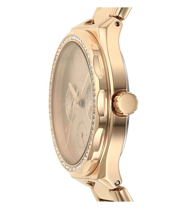 Eevie Multifunction Rose Gold Stainless Steel Watch BQ3721