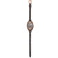 Carlie Three-Hand Black Eco Leather Watch ES5212