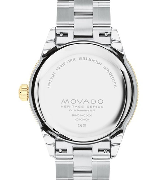 Movado  Heritage Series Men Green Analog Stainless Steel Watch 3650127