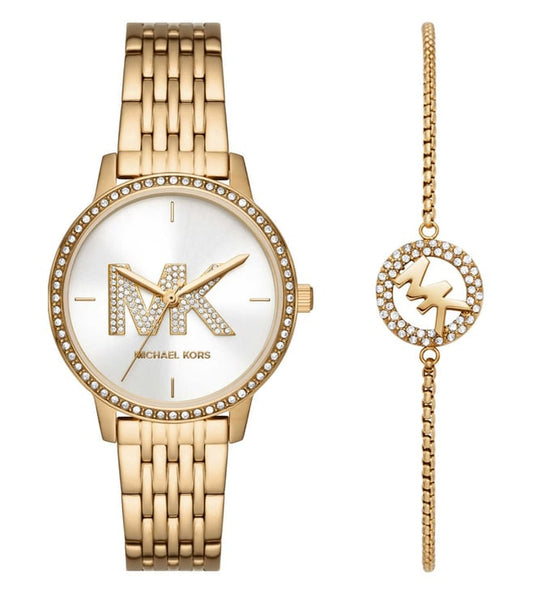 MICHAEL Michael Kors Outlet Melissa Analog Watch for Women With Bracelet MK1051SET