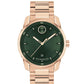 Movado  Bold Men's Green Analog Stainless Steel Watch 3601138