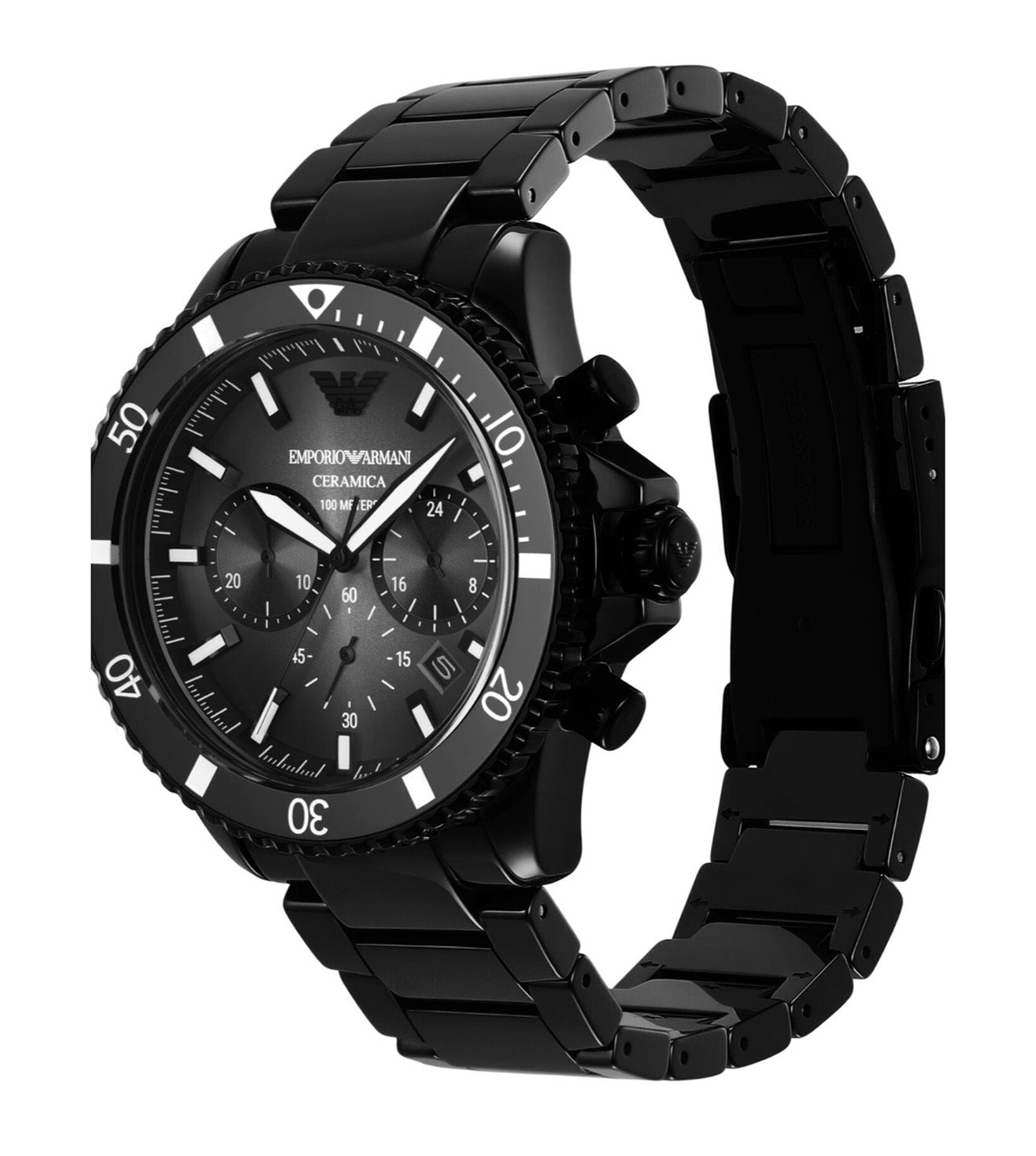 Emporio Armani Chronograph Black Ceramic Watch AR70010