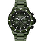 Emporio Armani Chronograph Green Ceramic Watch AR70011