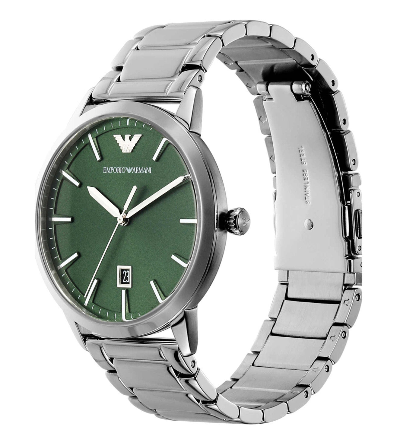 Emporio Armani Three-Hand Date Stainless Steel Watch AR11575