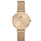 Daniel Wellington Petite Women Rose Gold Round Dial Analog Watch - DW00100470K