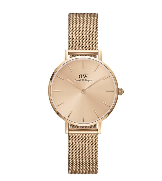 Daniel Wellington Petite Women Rose Gold Round Dial Analog Watch - DW00100470K