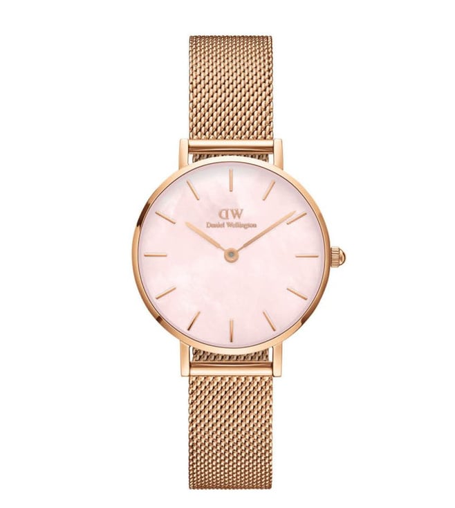 Daniel Wellington Petite Women Pink Round Dial Analog Watch - DW00100513K