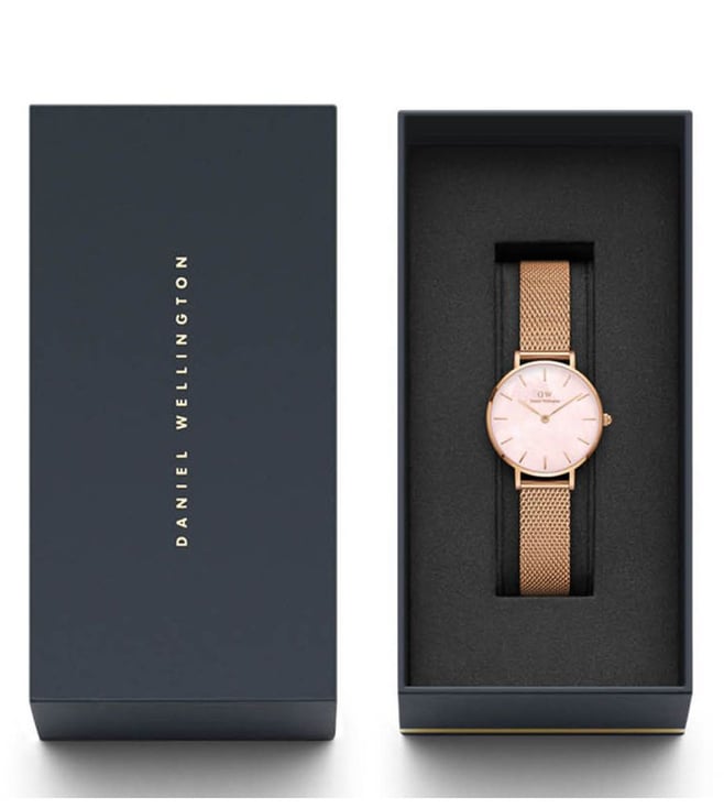 Daniel Wellington Petite Women Pink Round Dial Analog Watch - DW00100513K