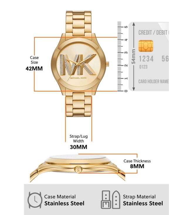 MICHAEL Michael Kors Slim Runway Analog Watch for Women MK4732