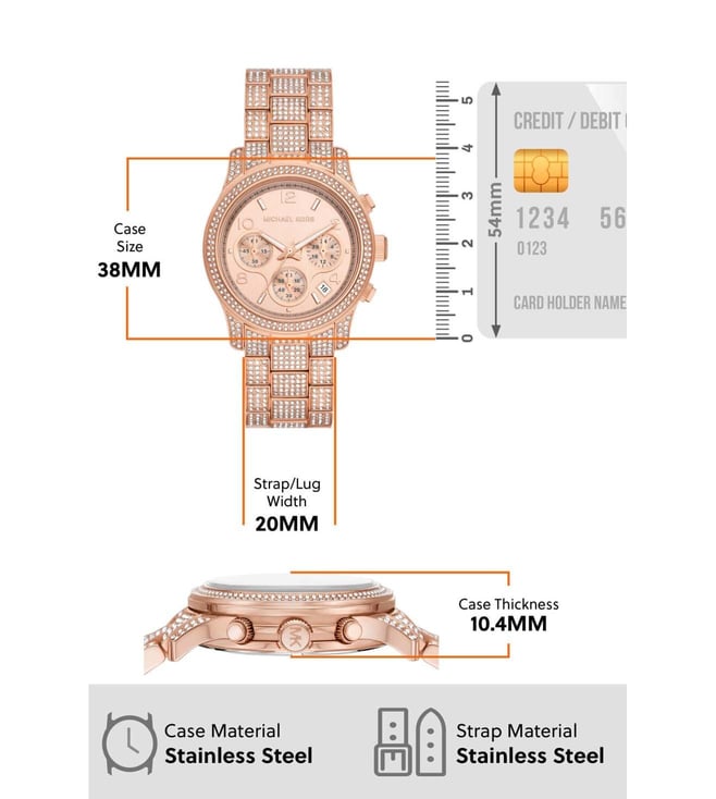 Michael Kors Runway Chronograph Watch for Women MK7481