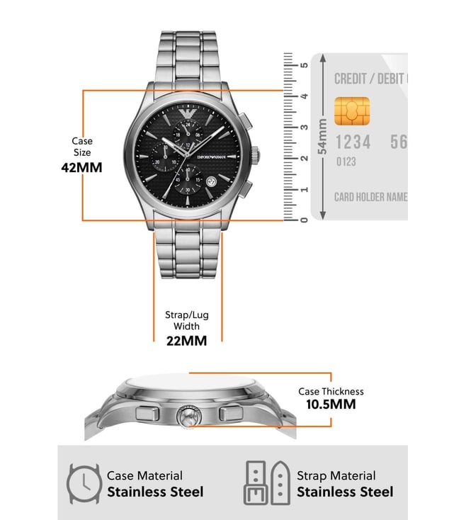 Emporio Armani Chronograph Watch for Men AR11602