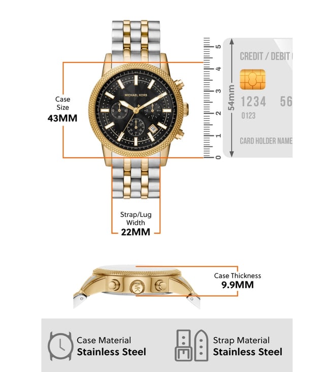 Michael Kors Hutton Chronograph Watch for Men MK8954