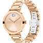 Movado Bold Evolution 2.0 Swiss Qtz Rose Gold Round Dial Women's Watch - 3601143