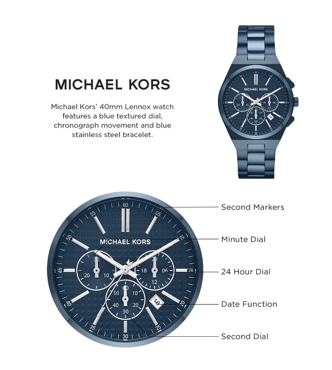 MICHAEL KORS Lennox Chronograph Watch for Men MK9147