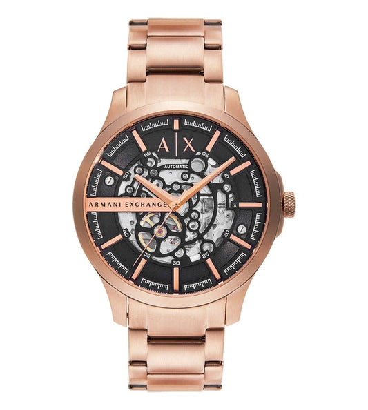 Armani Exchange Men's Automatic Rose Gold-Tone Stainless Steel Watch AX2456