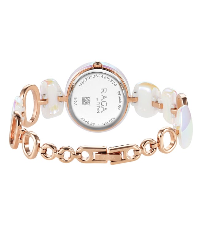 Titan Ceramic s Upgrades Analog Watch for Women 95146KD04