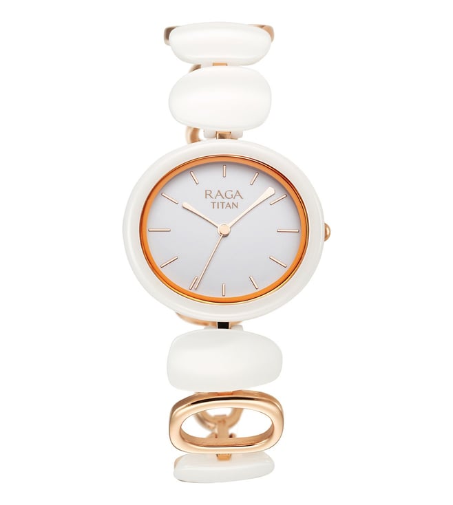 Titan Ceramic s Upgrades Analog Watch for Women 95146KD05