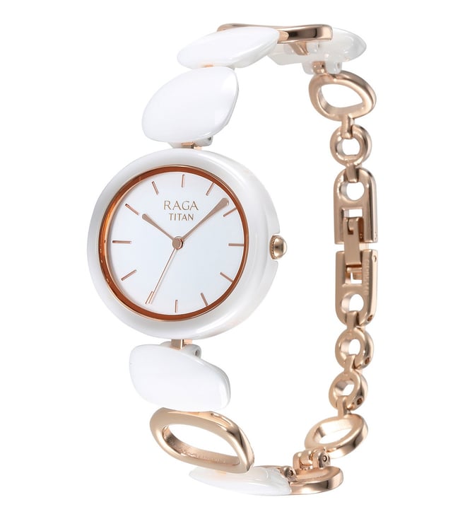 Titan Ceramic s Upgrades Analog Watch for Women 95146KD05