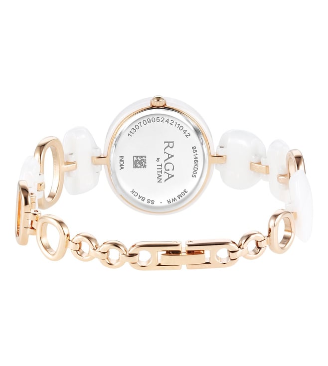 Titan Ceramic s Upgrades Analog Watch for Women 95146KD05