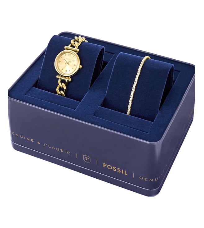 Fossil Carlie Analog Watch for Women with Bracelet ‌ES5387SET