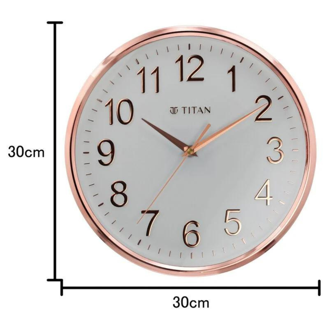 Titan metal best sale wall clock