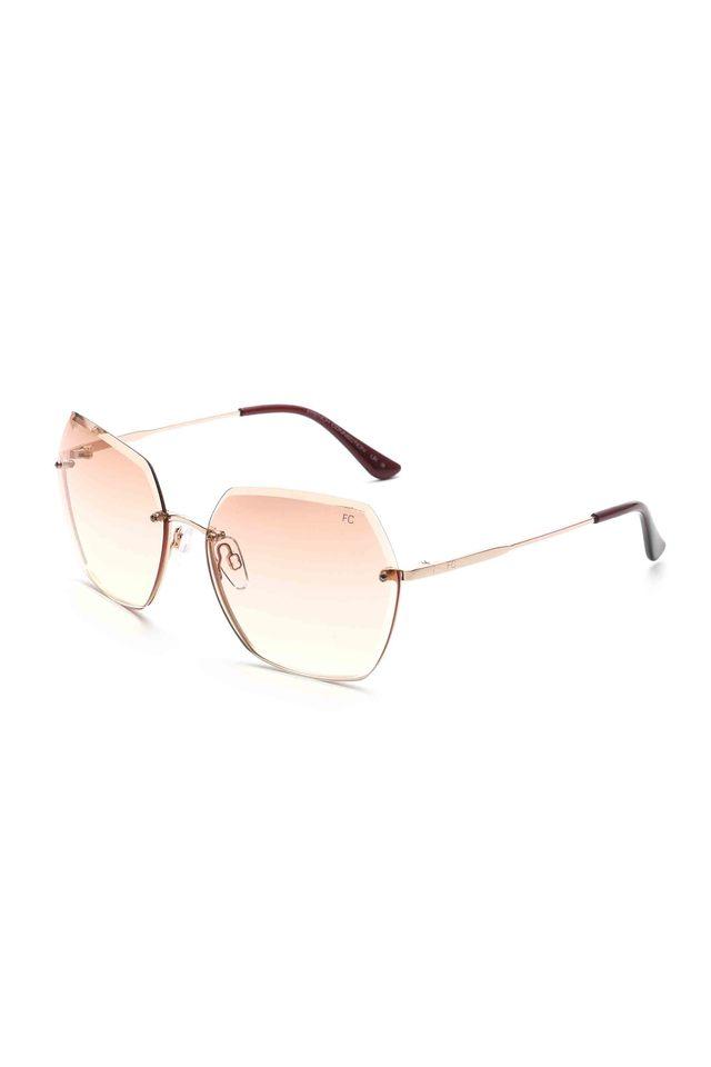 Womens Full Frame Non Polarized Rectangular Sunglasses - FC7610 C3 60 S