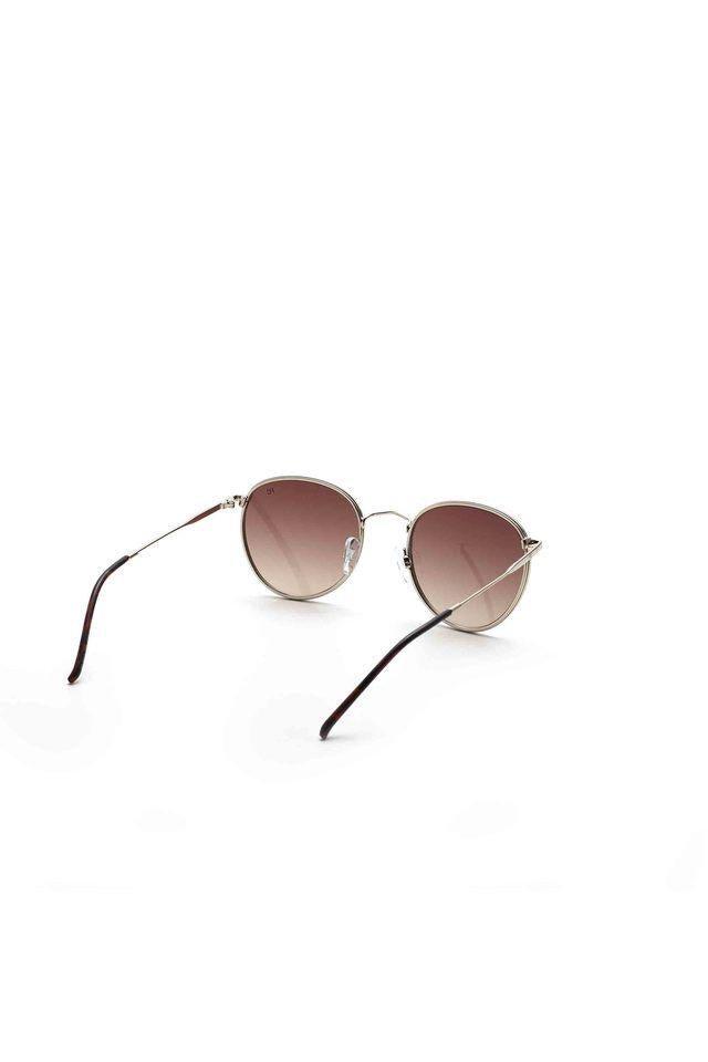 Rose Gold Round Sunglasses