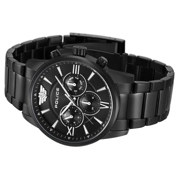 Police Black Dial Quartz Multifunction Watch for Men plpewjk0004406