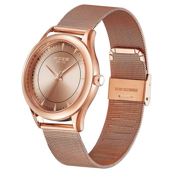 Poze by Sonata Quartz Analog Rose Gold Dial Stainless Steel Strap Watch for Men SP70020WM01W