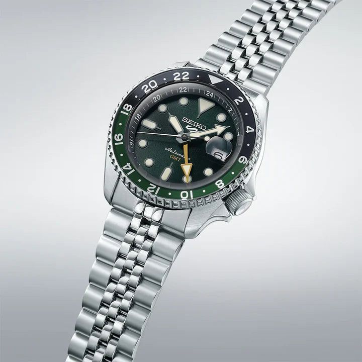 Seiko 5 Sports SKX GMT Bi-Colour Green - SSK035K1