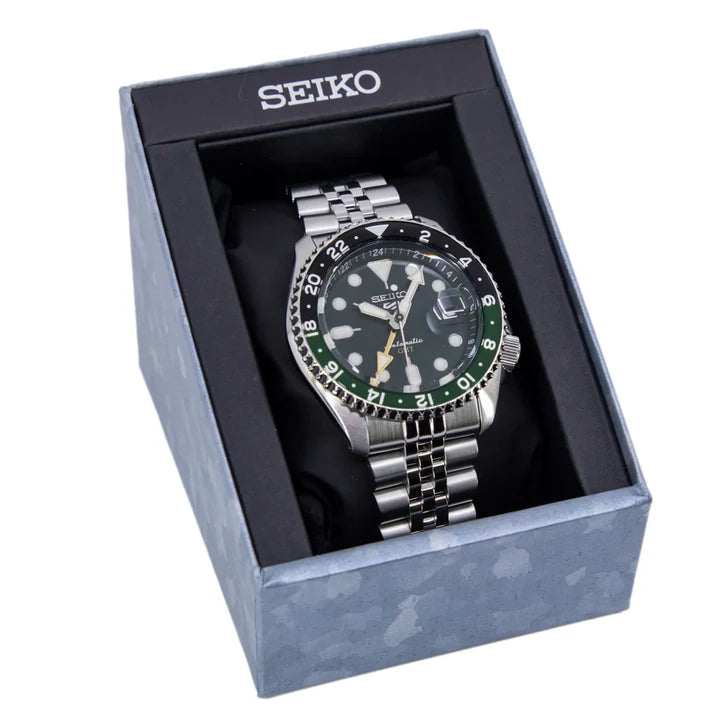 Seiko 5 Sports SKX GMT Bi-Colour Green - SSK035K1