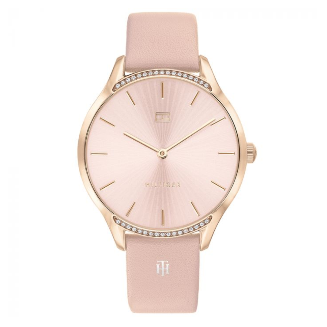 Tommy Hilfiger Women Gray Round Pink Watches 1782215